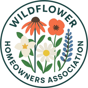 Wildflower Homeowners Association of Eagan Minnesota floral round logo